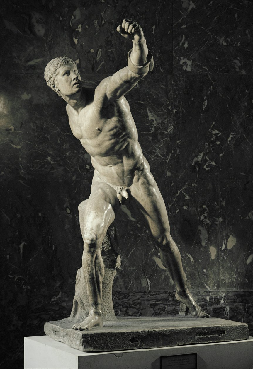 A Borghese gladiátor, amelyet az olaszországi Anzióban találtak ... alkotó: Agasias Agasias