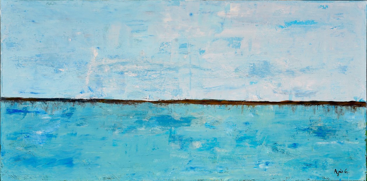 Gili Air, 2017 (akril, vászon) alkotó: Agnes Girardon