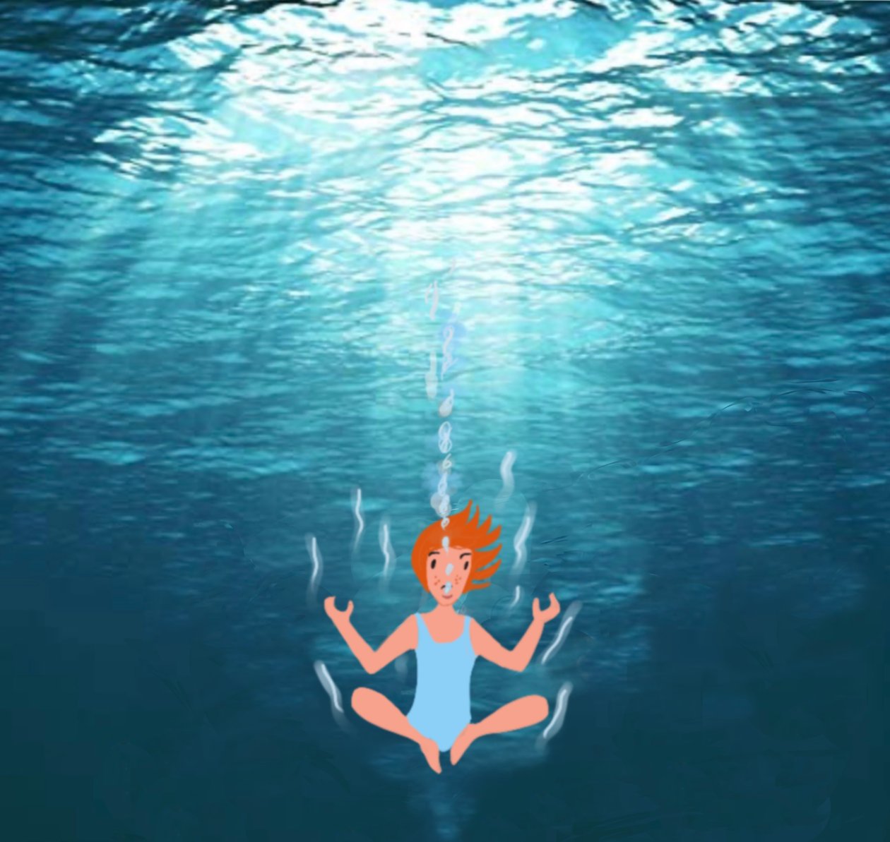 Meditáció, 2023 (digitális művészet fényképen) alkotó: Agnes Girardon