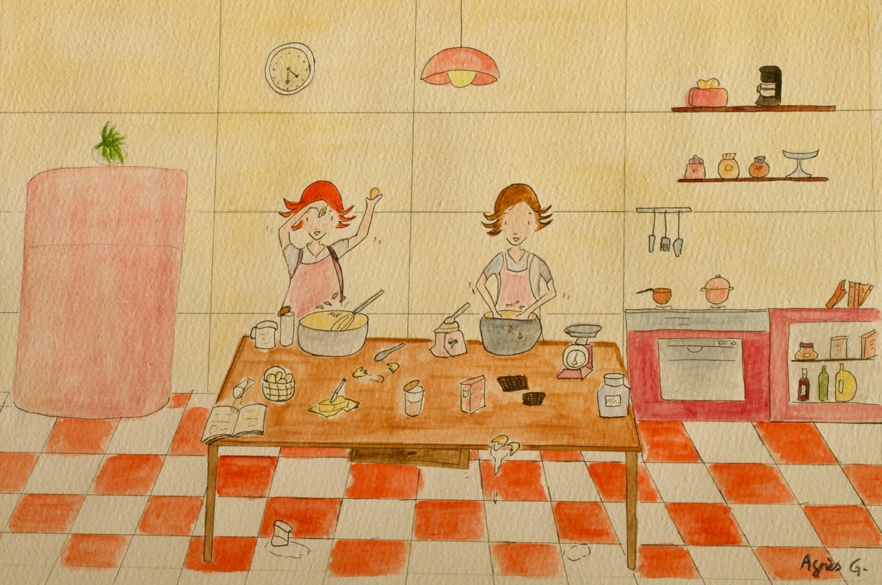 The Voyage, Kitchen, 2015, akvarell, papír alkotó: Agnes Girardon