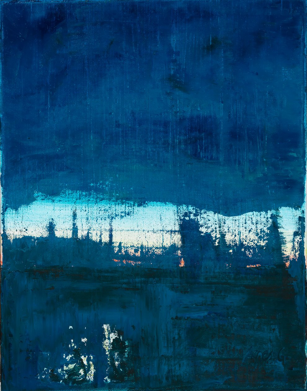 2. időpont, 2019 (olaj, vászon) alkotó: Agnes Girardon