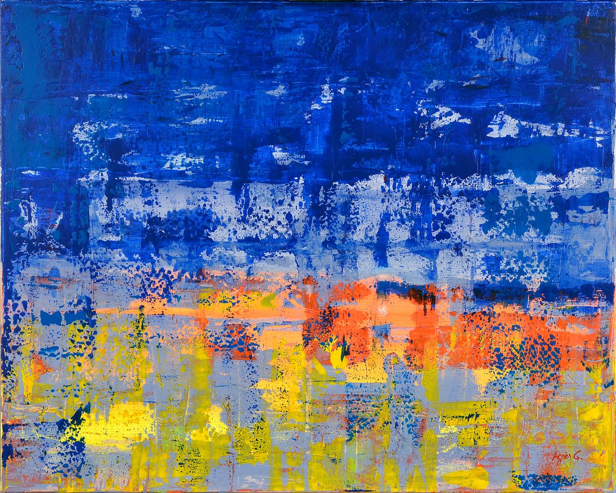 Untitled 2, 2017 (akril, vászon) alkotó: Agnes Girardon