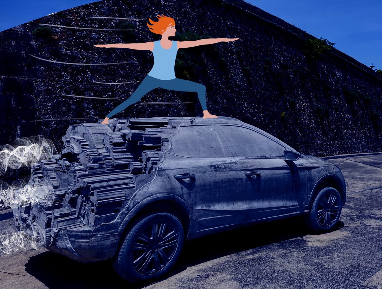 Warrior 2, 2023 (digitális művészet a fényképen) alkotó: Agnes Girardon