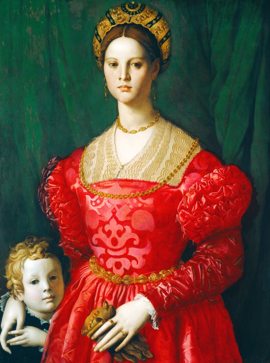 Egy fiatal nő és kisfia alkotó: Agnolo Bronzino