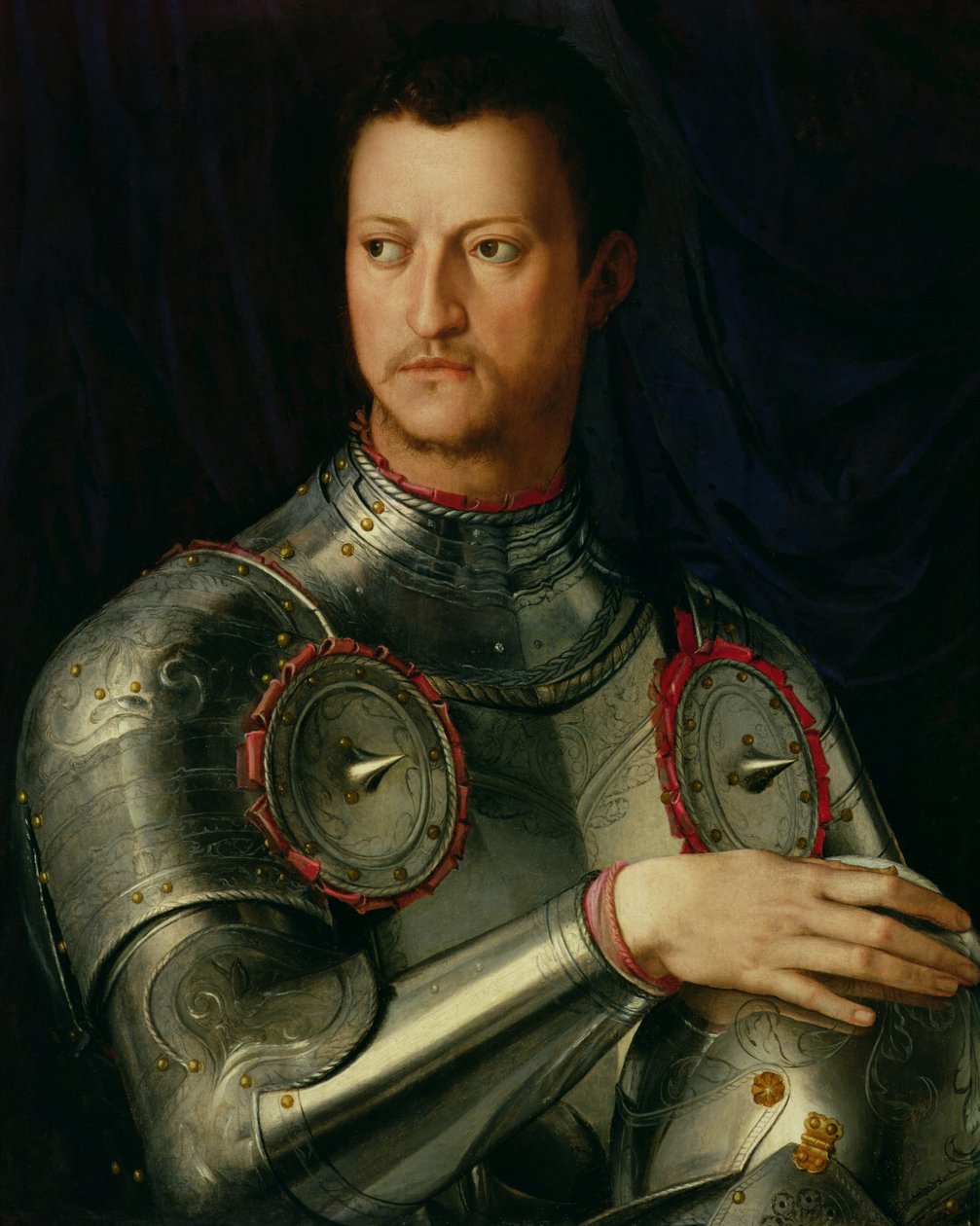 I. Cosimo (1519-74) de Medici portréja (tempera a táblán) alkotó: Agnolo Bronzino