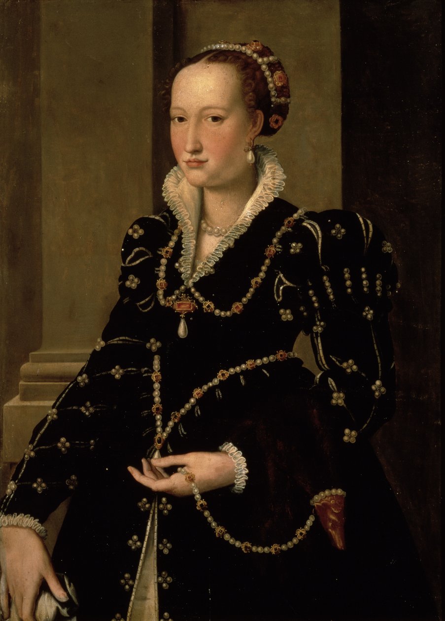 Laudomia de Medici portréja alkotó: Agnolo Bronzino