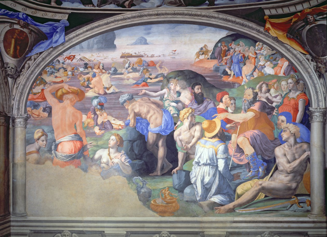 A Vörös-tengeren való átkelés, 1555 alkotó: Agnolo Bronzino