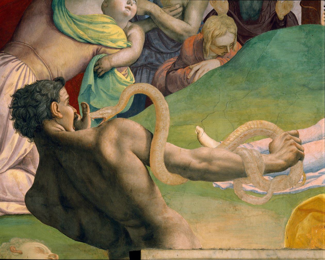 A bronz kígyó imádása alkotó: Agnolo Bronzino