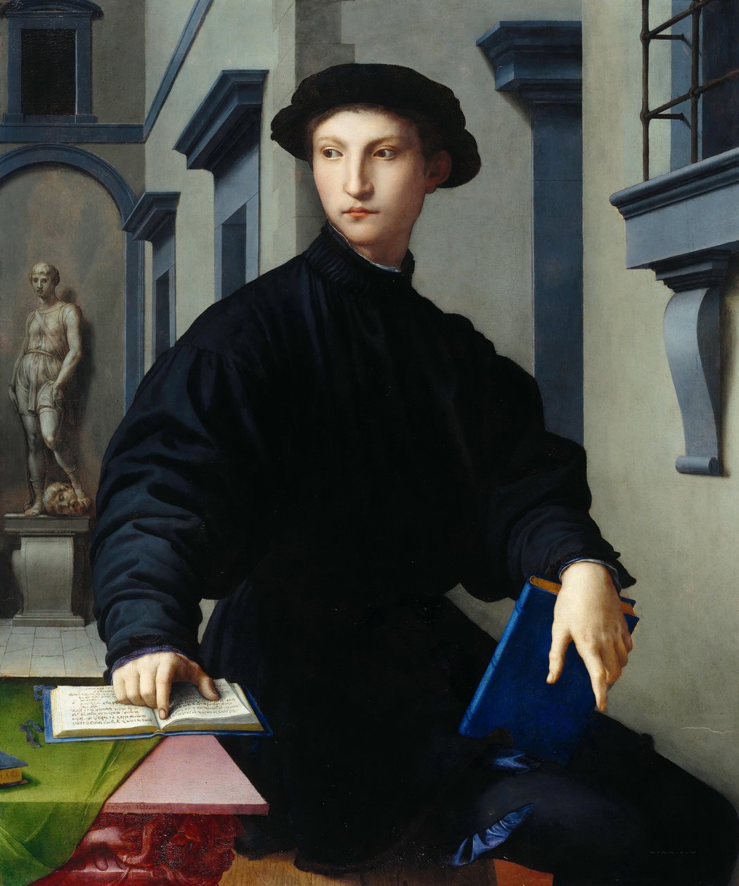 Ugolino Martelli, 1536-37 (olaj nyárfa lapon) alkotó: Agnolo Bronzino