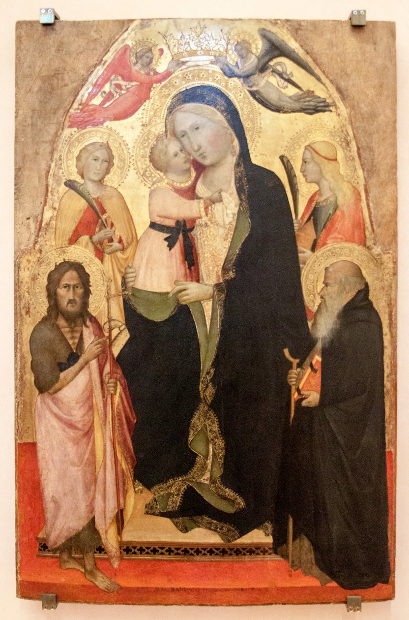 Madonna és gyermeke Keresztelő Jánossal alkotó: Agnolo Gaddi