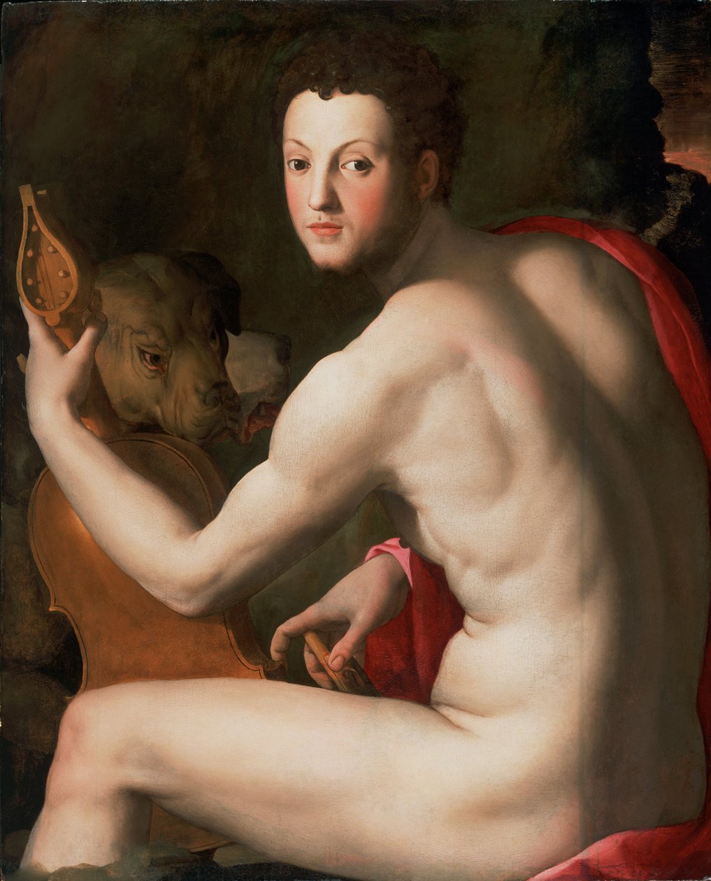 Cosimo I de Medici portréja Orpheusként alkotó: Agnolo Bronzino