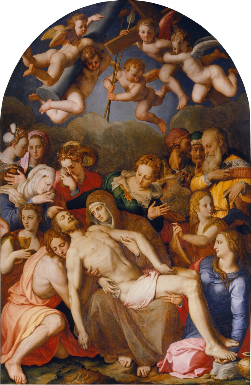 Krisztus letétele alkotó: Agnolo Bronzino