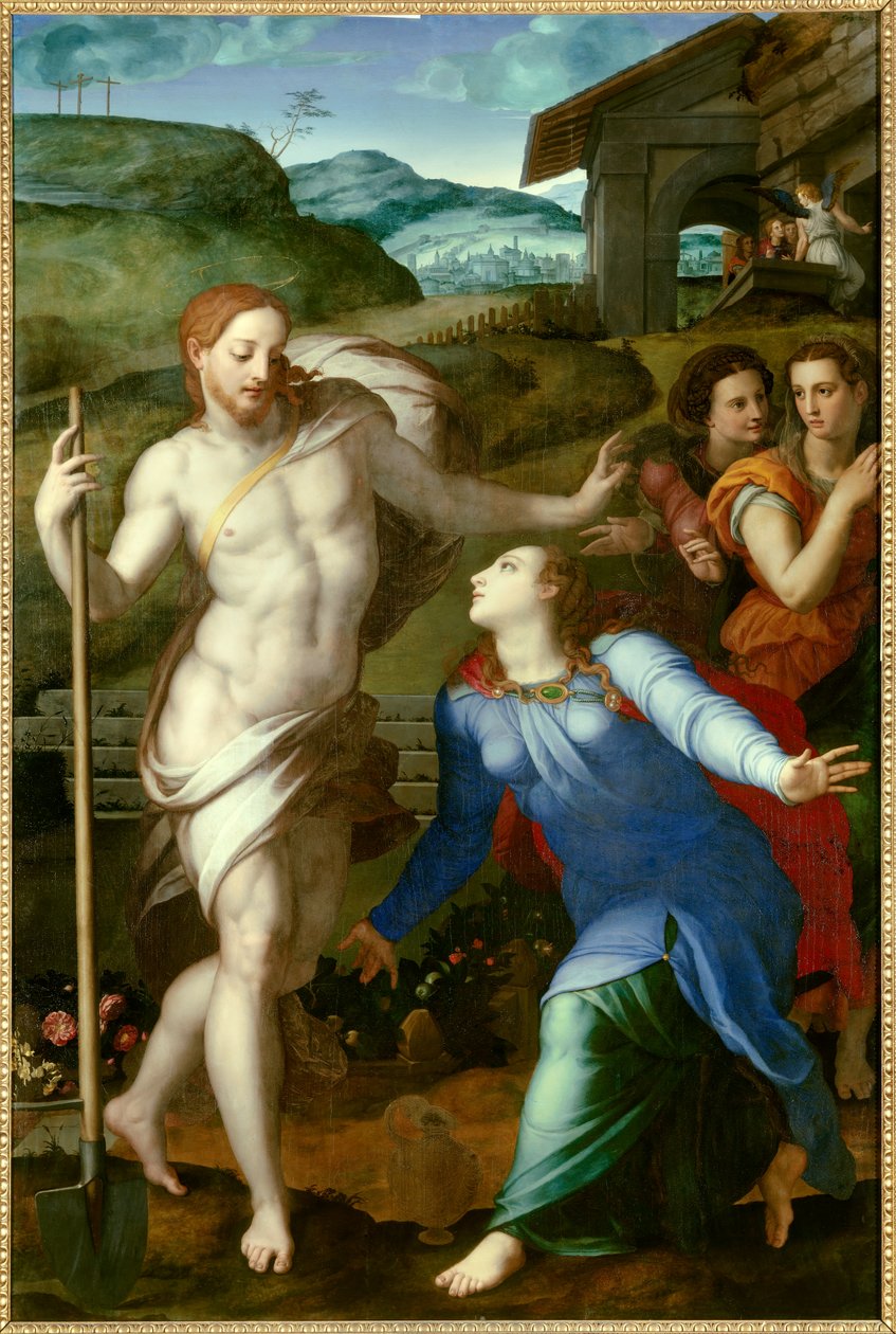 Krisztus Kertészként jelenik meg Mária Magdolnánál alkotó: Agnolo Bronzino