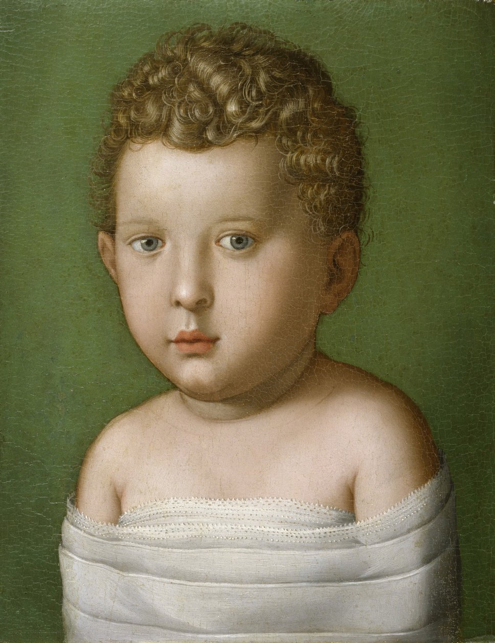 Egy kisfiú portréja, 1540-49 (olaj, fatábla) alkotó: Agnolo Bronzino