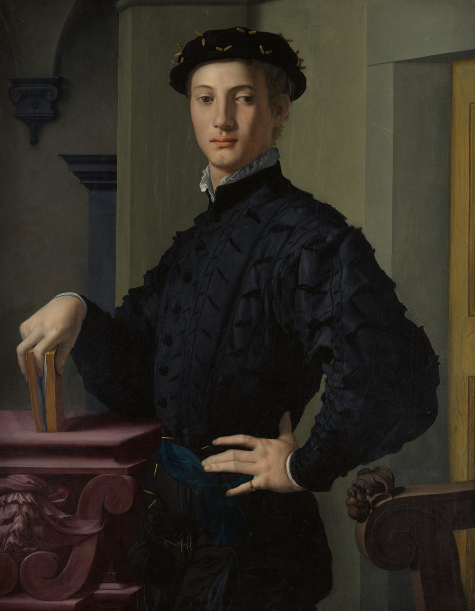 Fiatal férfi portréja, 1530-as évek. alkotó: Agnolo Bronzino