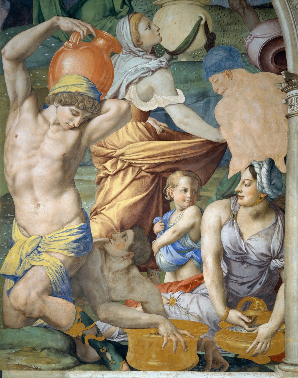 A mannarészlet összegyűjtése, 1540-1545 alkotó: Agnolo Bronzino