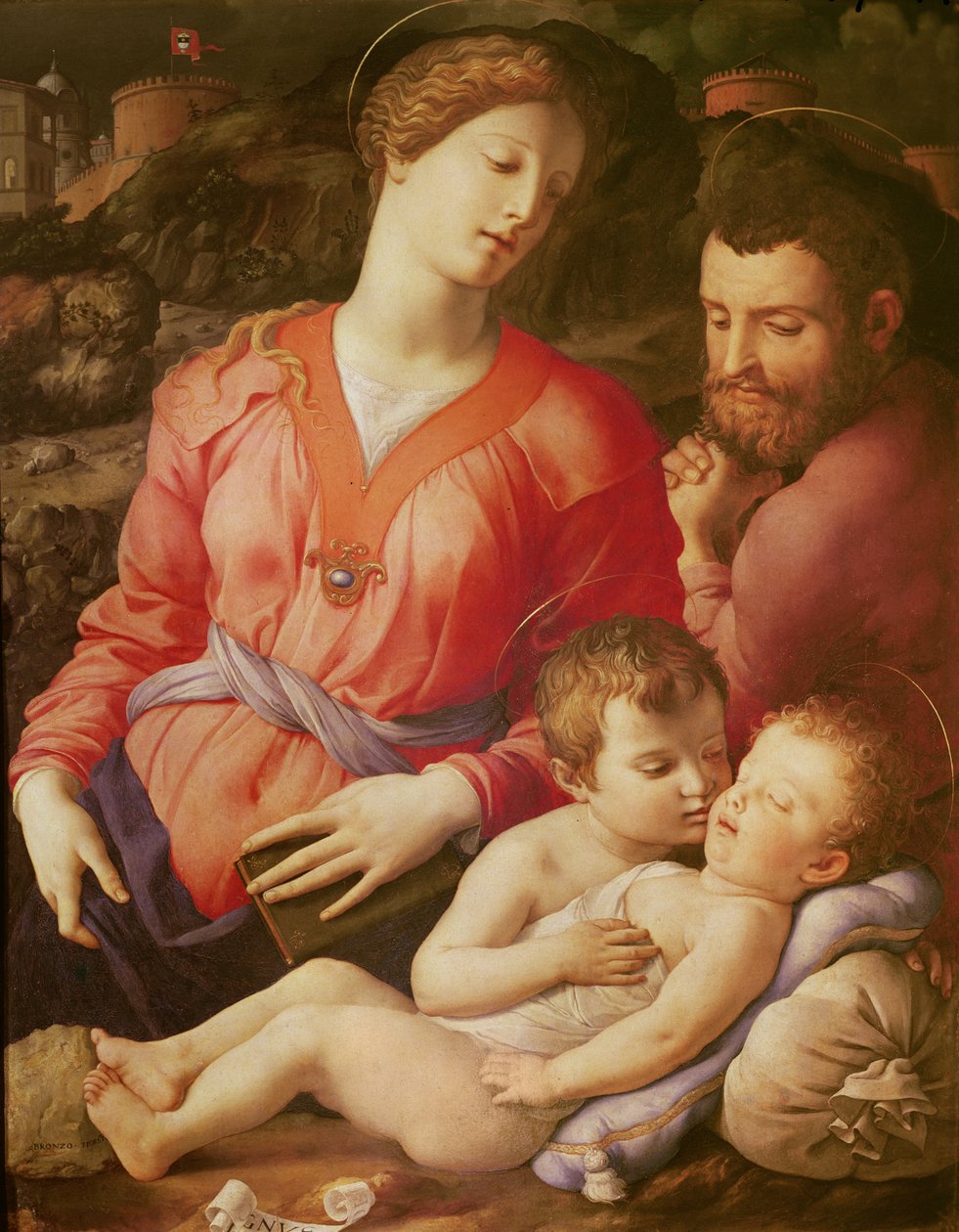 A Panciatichi Szent Család, c. 1540 (olaj, fa) alkotó: Agnolo Bronzino