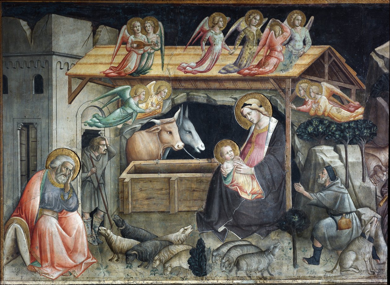Bölcsőde (kiságy) Agnolo Gaddi (1350-1396) festménye: Duomo, a Sacro Cingolo Prato kápolnája alkotó: Agnolo Gaddi