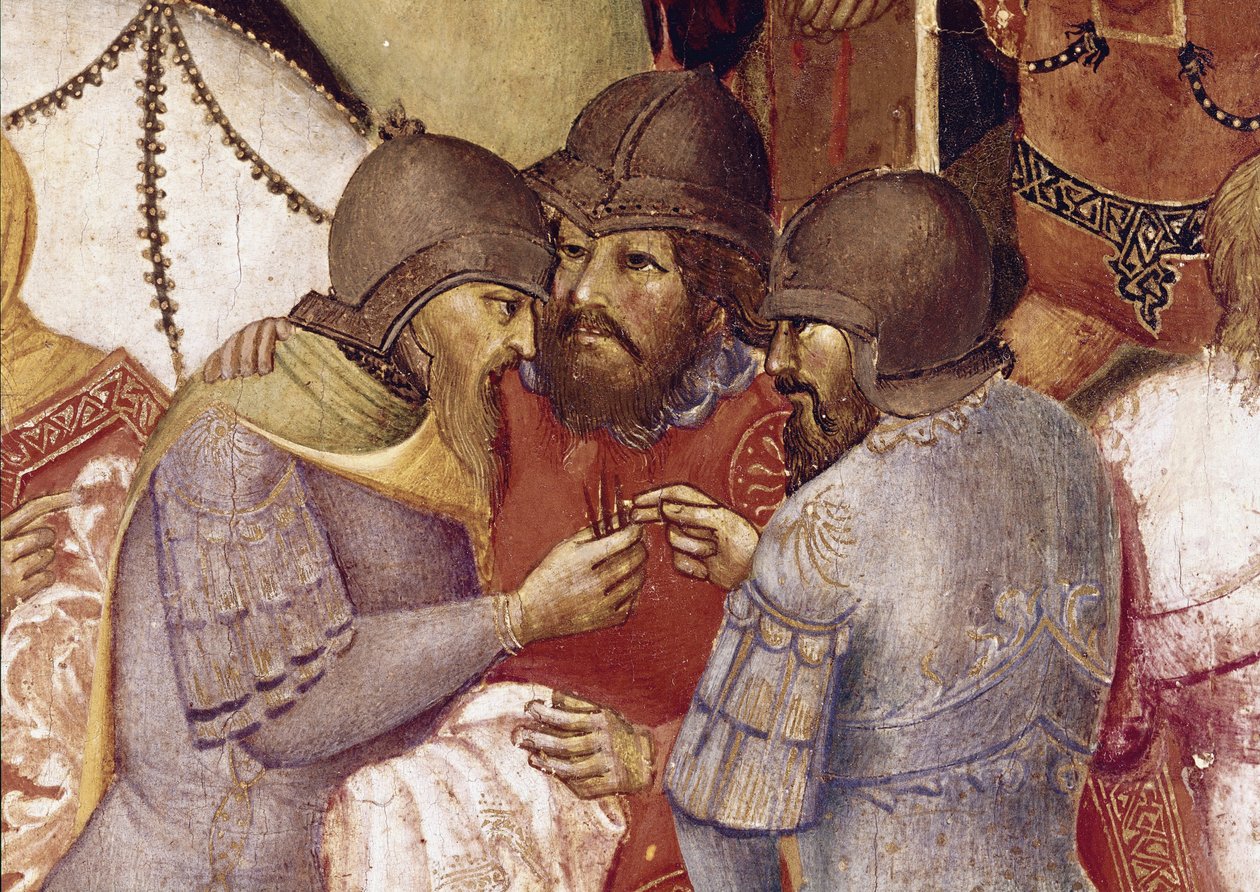 Keresztre feszítés, részlet (tempera a panelen alkotó: Agnolo Gaddi