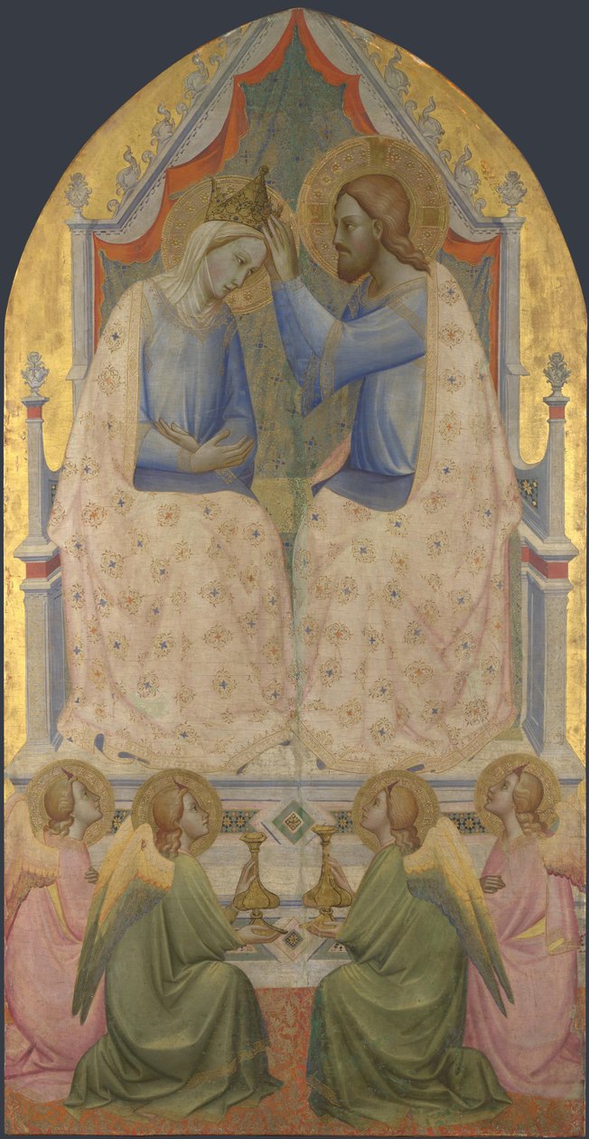 Szűzanya koronázása, 1380-as évek alkotó: Agnolo Gaddi