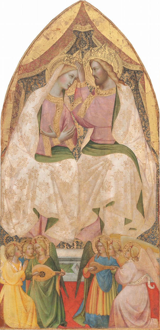 A Szűz megkoronázása hat angyallal, c. 1390. alkotó: Agnolo Gaddi