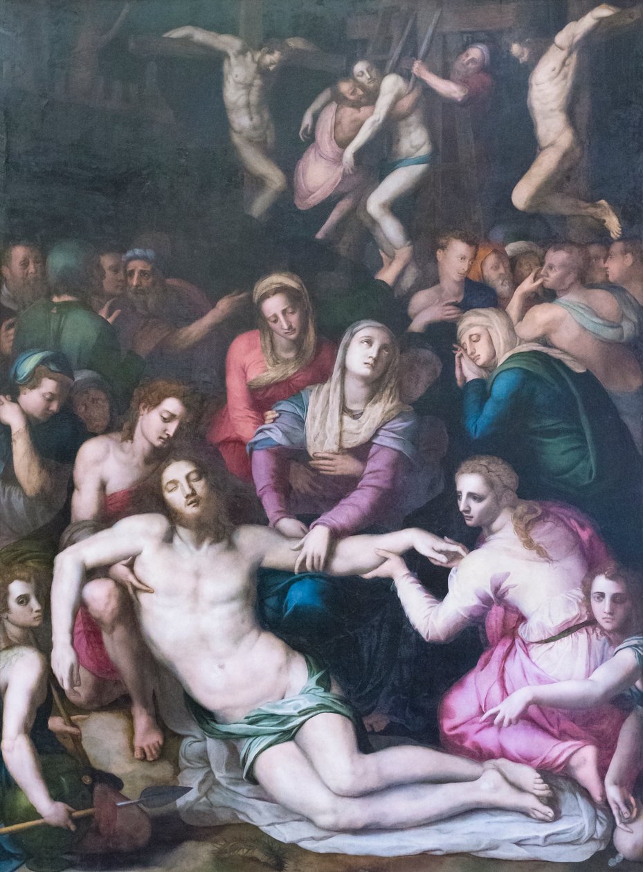 Krisztus letétele alkotó: Agnolo Bronzino