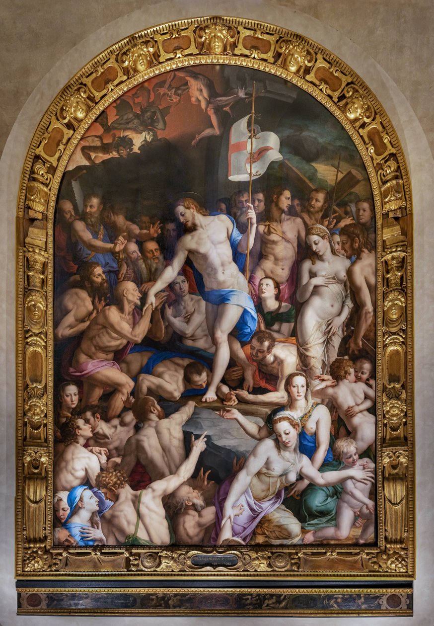 Medici-kápolna: Krisztus alászállása a limboba alkotó: Agnolo Bronzino