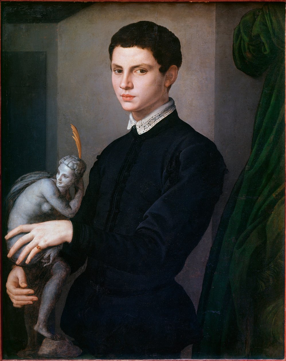 Egy szobrász portréja. Angelo Bronzino (1503-1572) festménye alkotó: Agnolo Bronzino
