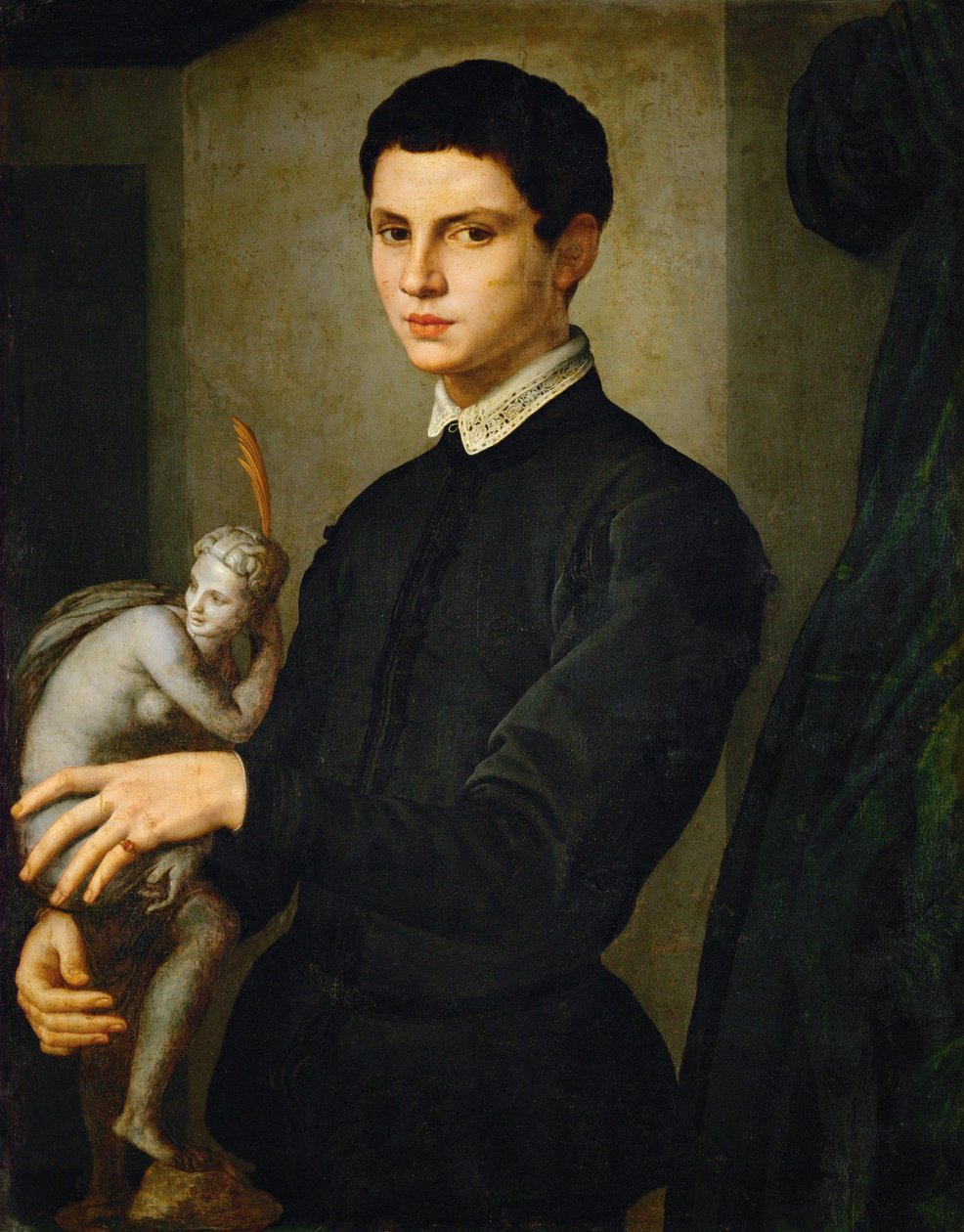 Egy fiatal szobrász portréja ... alkotó: Agnolo di Cosimo Bronzino