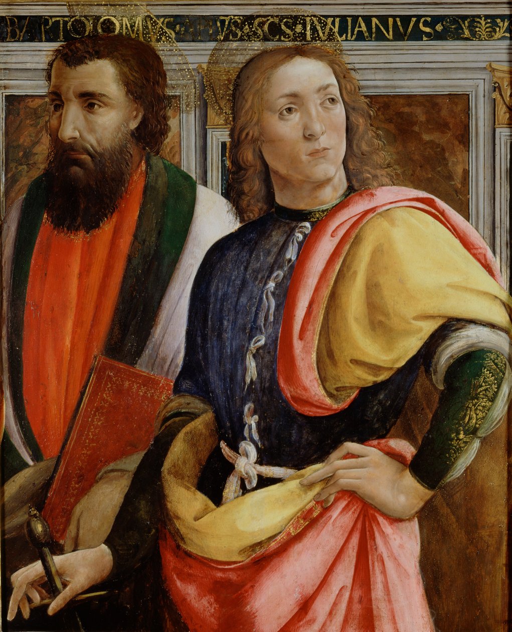 Szent Bertalan és Kórházas Julianus, 15. század vége alkotó: Agnolo di Domenico