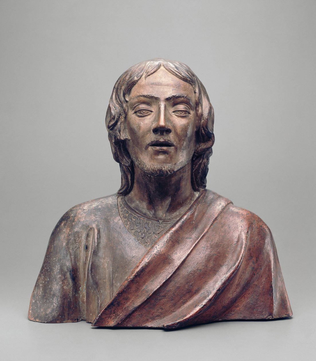 Keresztelő Szent János, 1490-1500 körül (terrakotta polikróm díszítéssel) alkotó: Agnolo di Polo