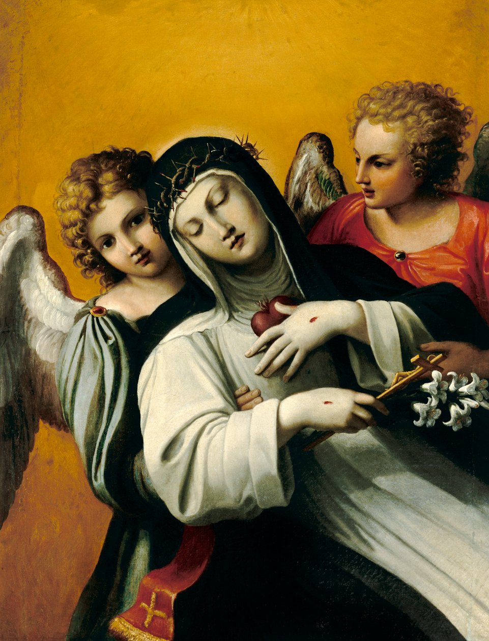 Sienai Szent Katalin extázisa alkotó: Agostino Carracci