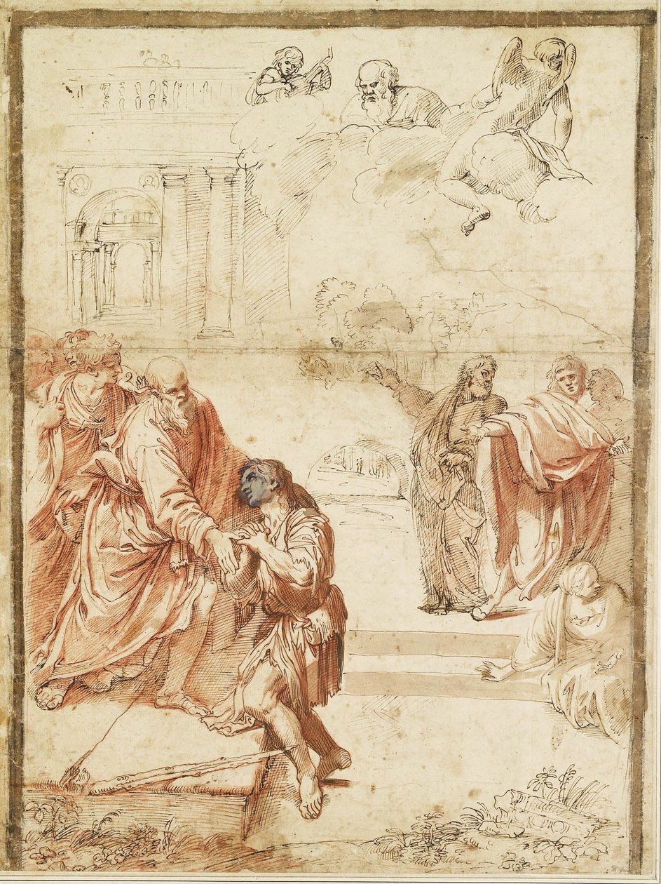 A tékozló fiú visszatérése alkotó: Agostino Carracci