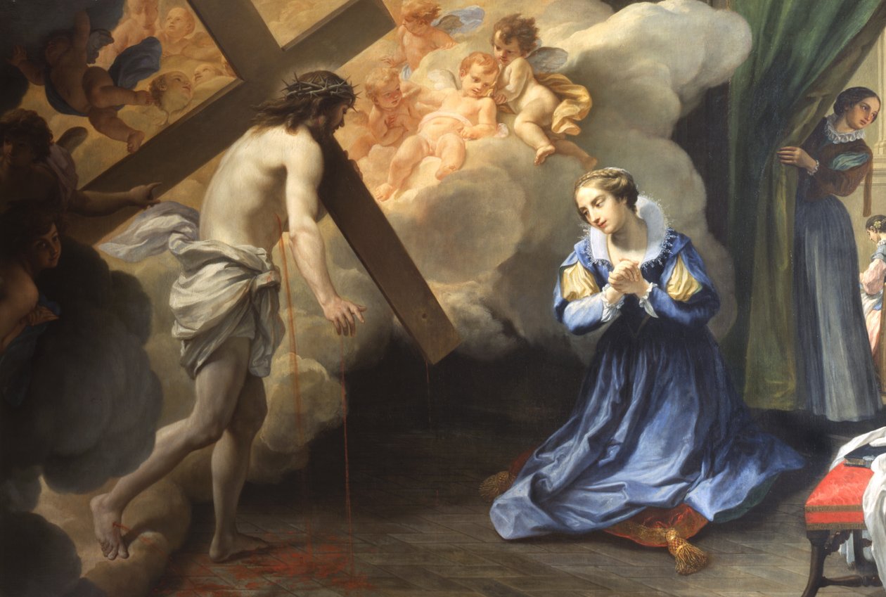 St Caterina de Paoli extázisa alkotó: Agostino Masucci