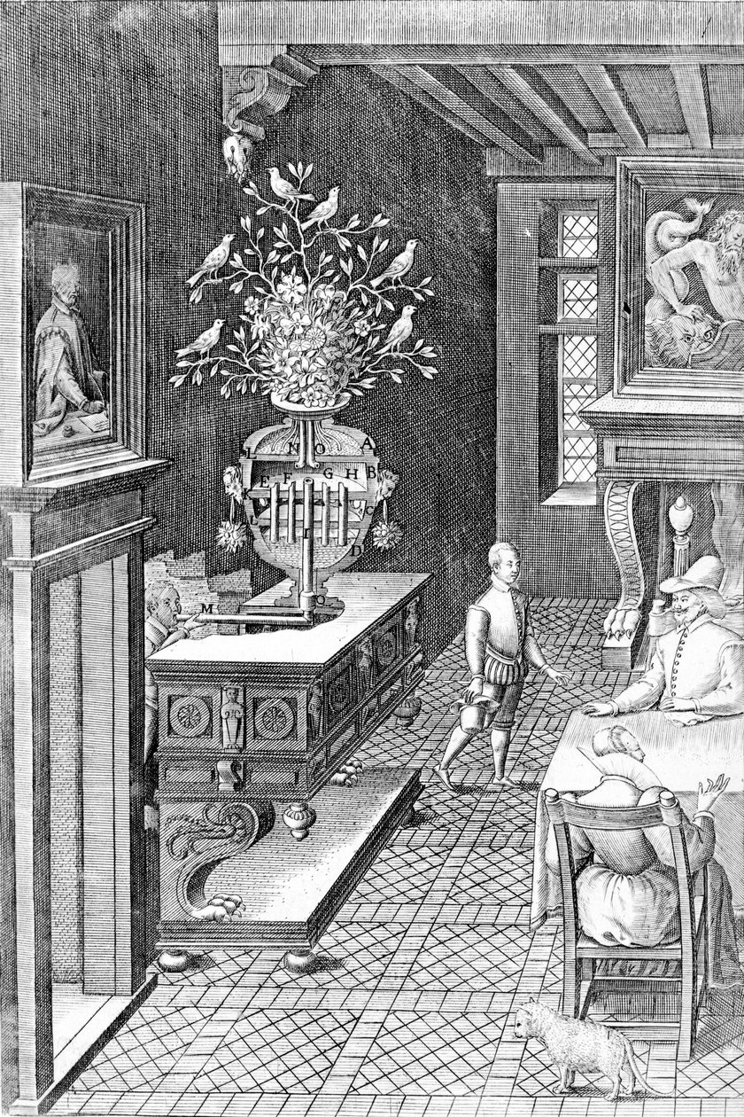 Illusztráció az 1588-ban megjelent "Agostino Ramelli kapitány változatos és mesterséges gépei" című könyvből alkotó: Agostino Ramelli