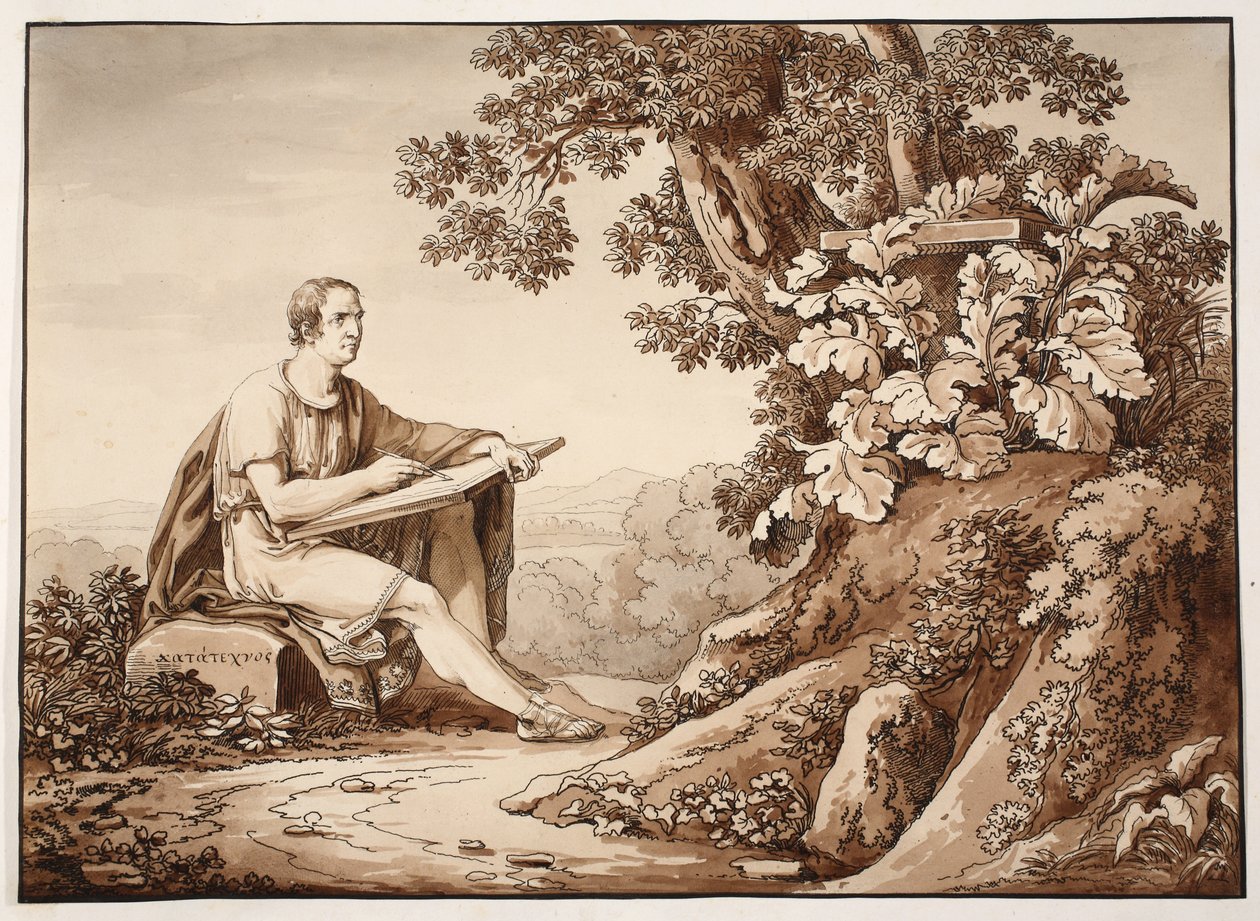Callimachus, 1833 (metszet barna mosással) alkotó: Agostino Tofanelli