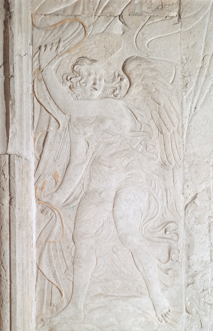 Angyal, 1450-55 körül (márvány) alkotó: Agostino di Duccio