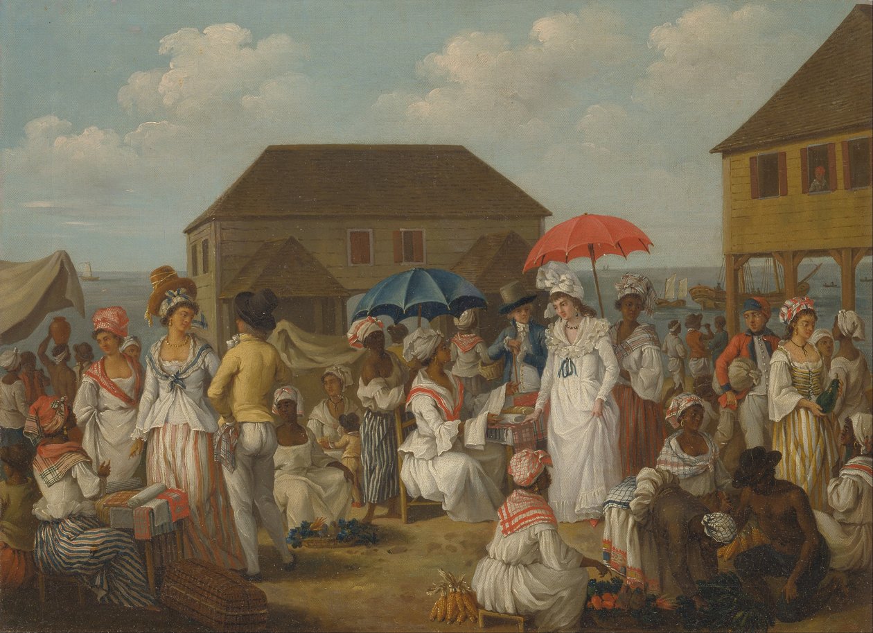 Ágyneműpiac, Dominika alkotó: Agostino Brunias