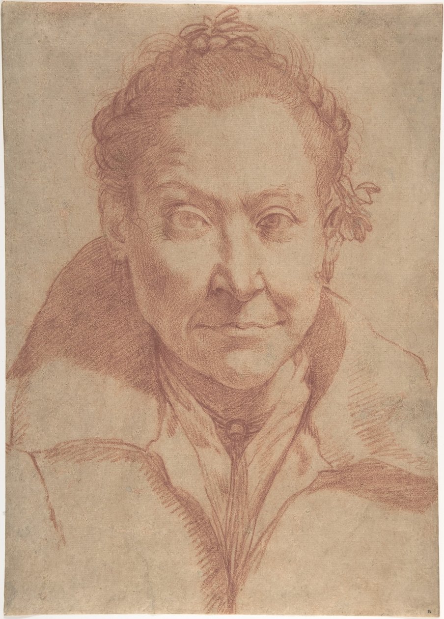 Nő mellképe (előlap); lány mellképtanulmánya (hátlap) alkotó: Agostino Carracci