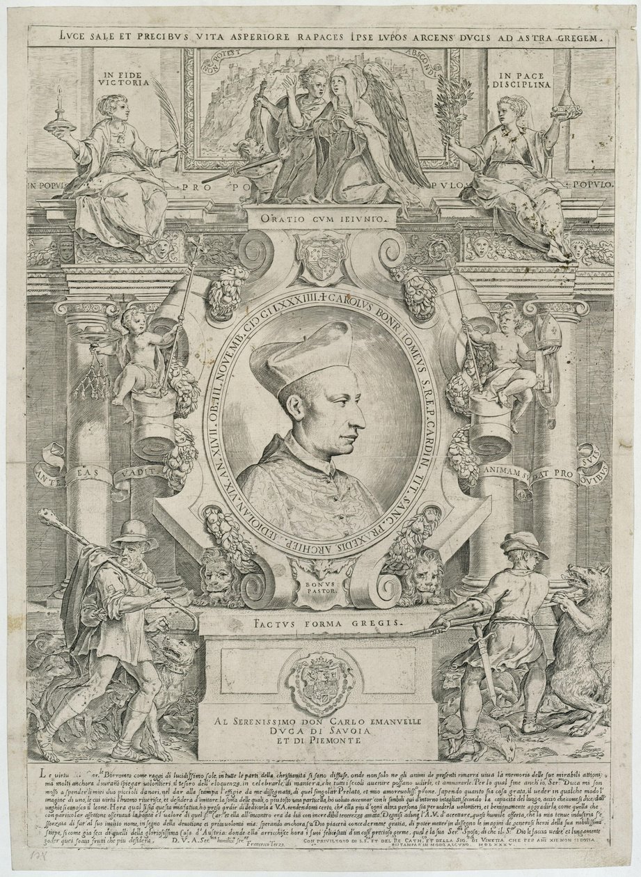Carlo Borromeo alkotó: Agostino Carracci