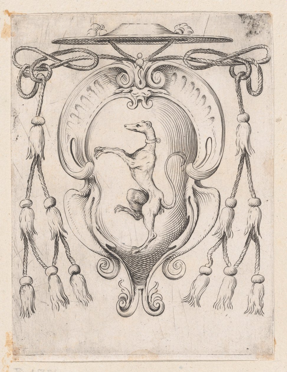 A Sampieri család bíborosának címere, 1590-95. alkotó: Agostino Carracci