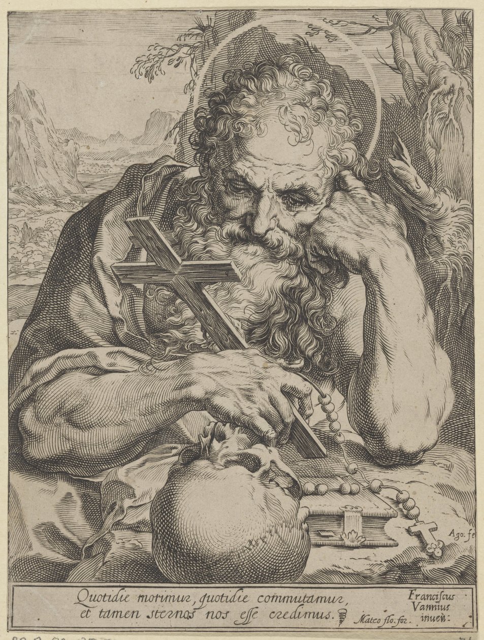 Szent Jeromos alkotó: Agostino Carracci