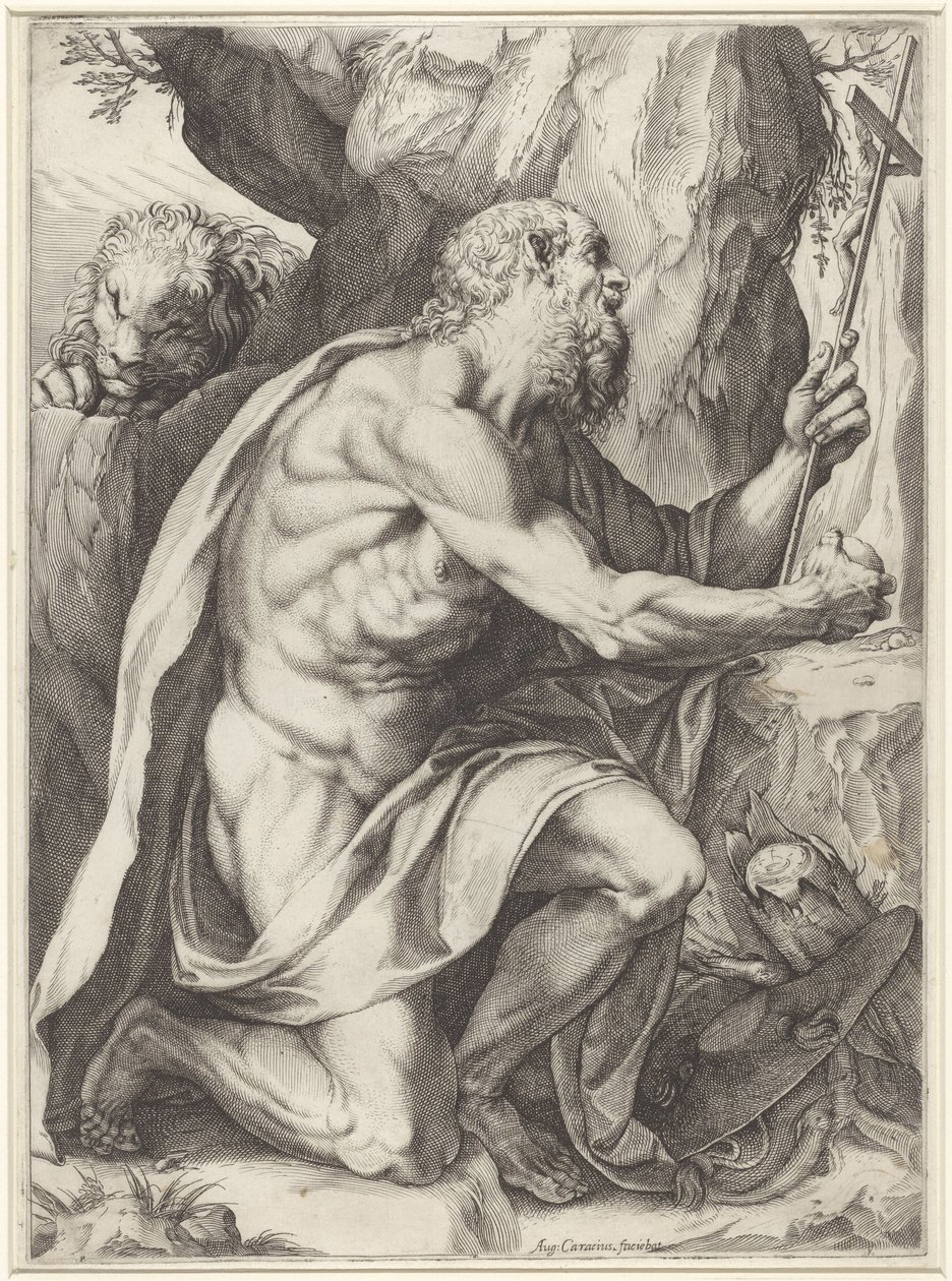 Szent Jeromos alkotó: Agostino Carracci