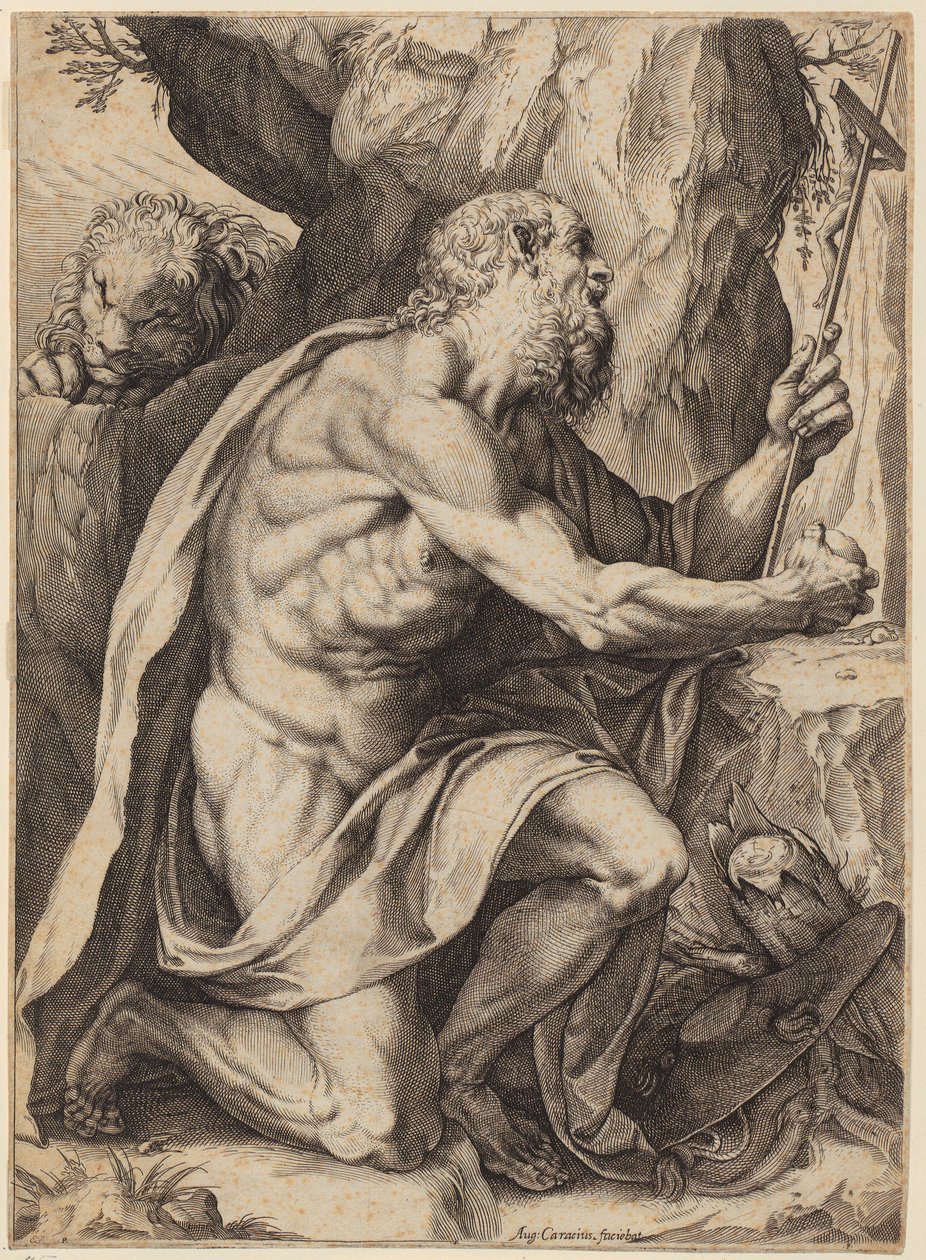 Szent Jeromos alkotó: Agostino Carracci