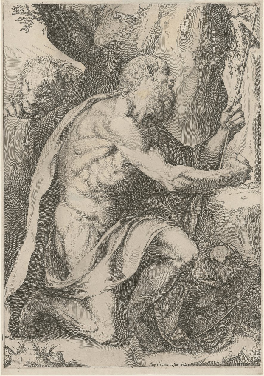 Szent Jeromos alkotó: Agostino Carracci