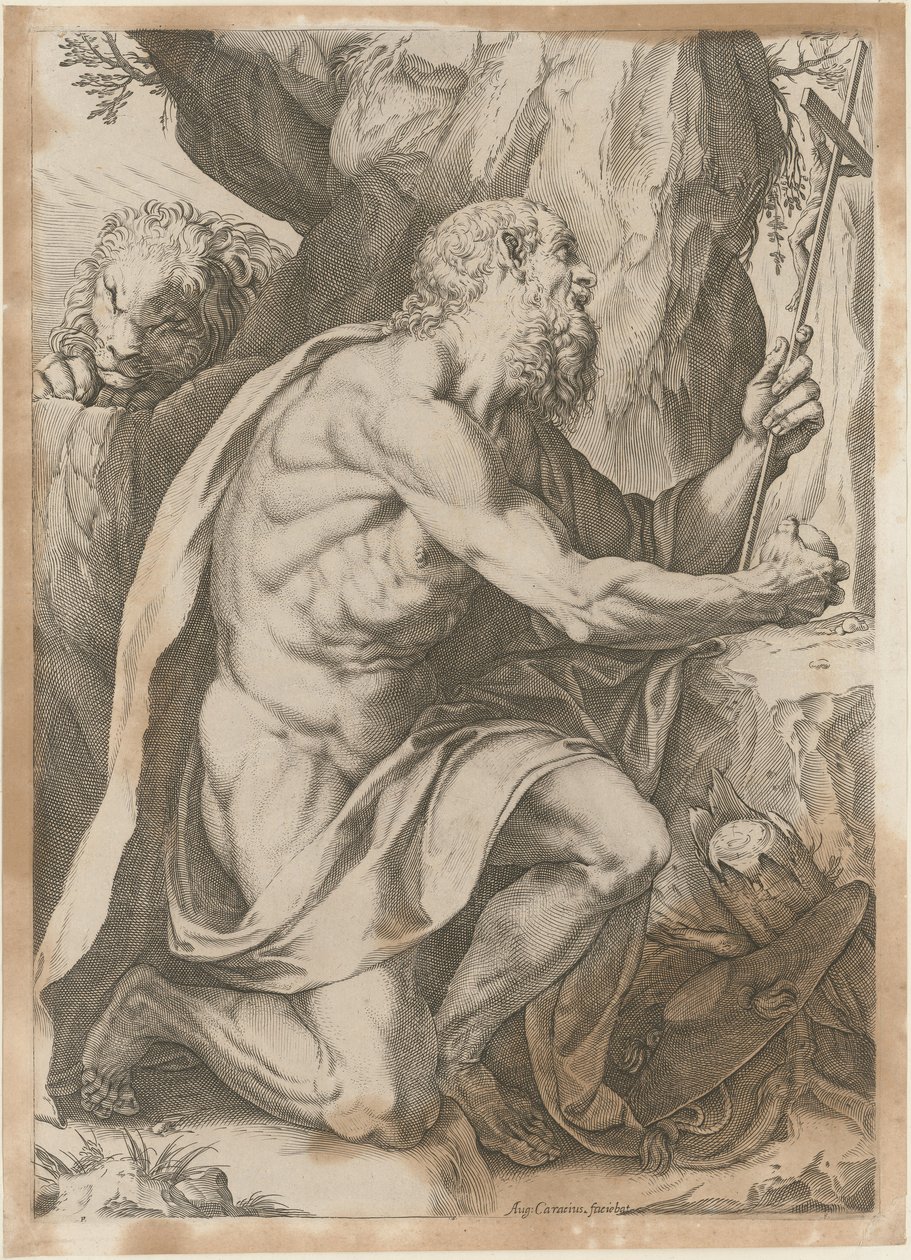 Szent Jeromos alkotó: Agostino Carracci