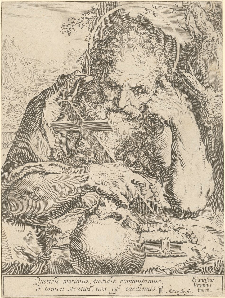 Szent Jeromos alkotó: Agostino Carracci