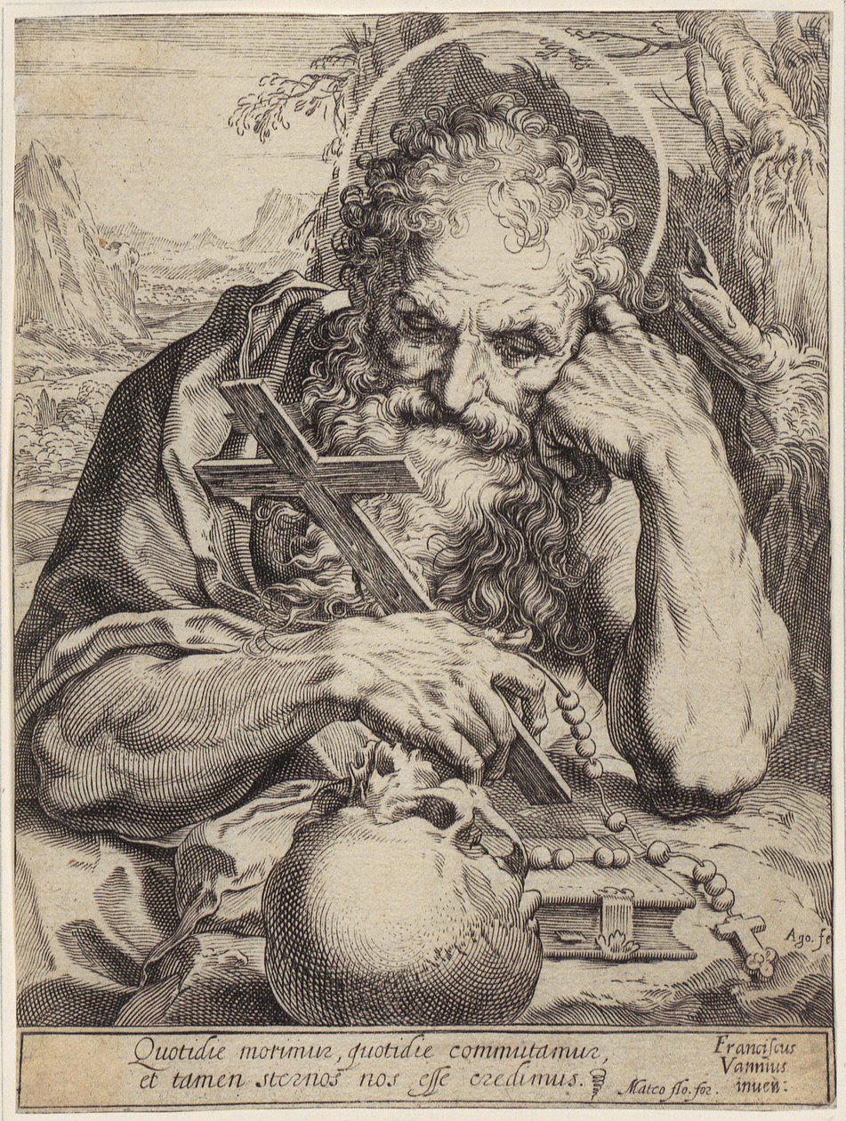 Szent Jeromos alkotó: Agostino Carracci