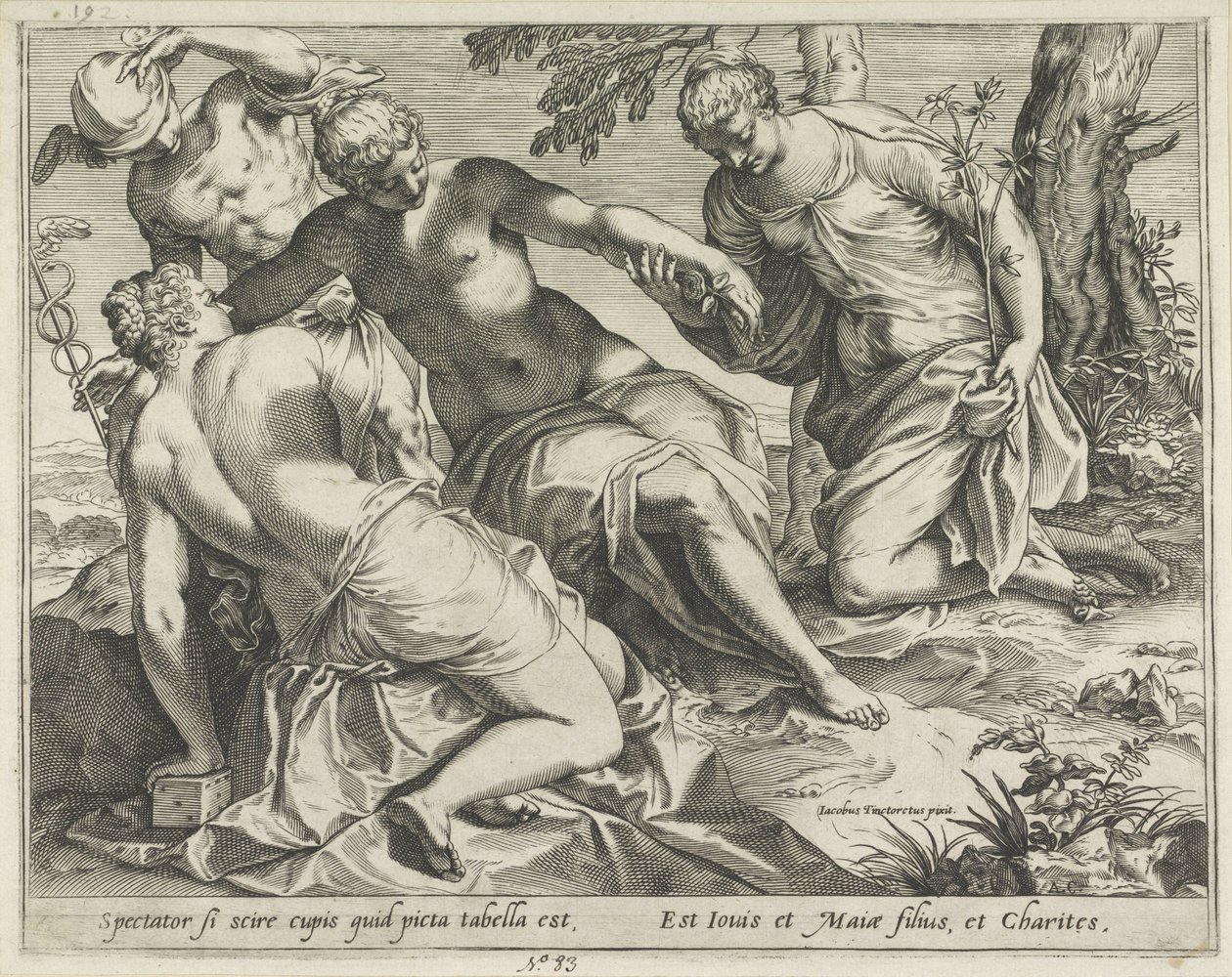 Merkúr és a kegyelmek alkotó: Agostino Carracci