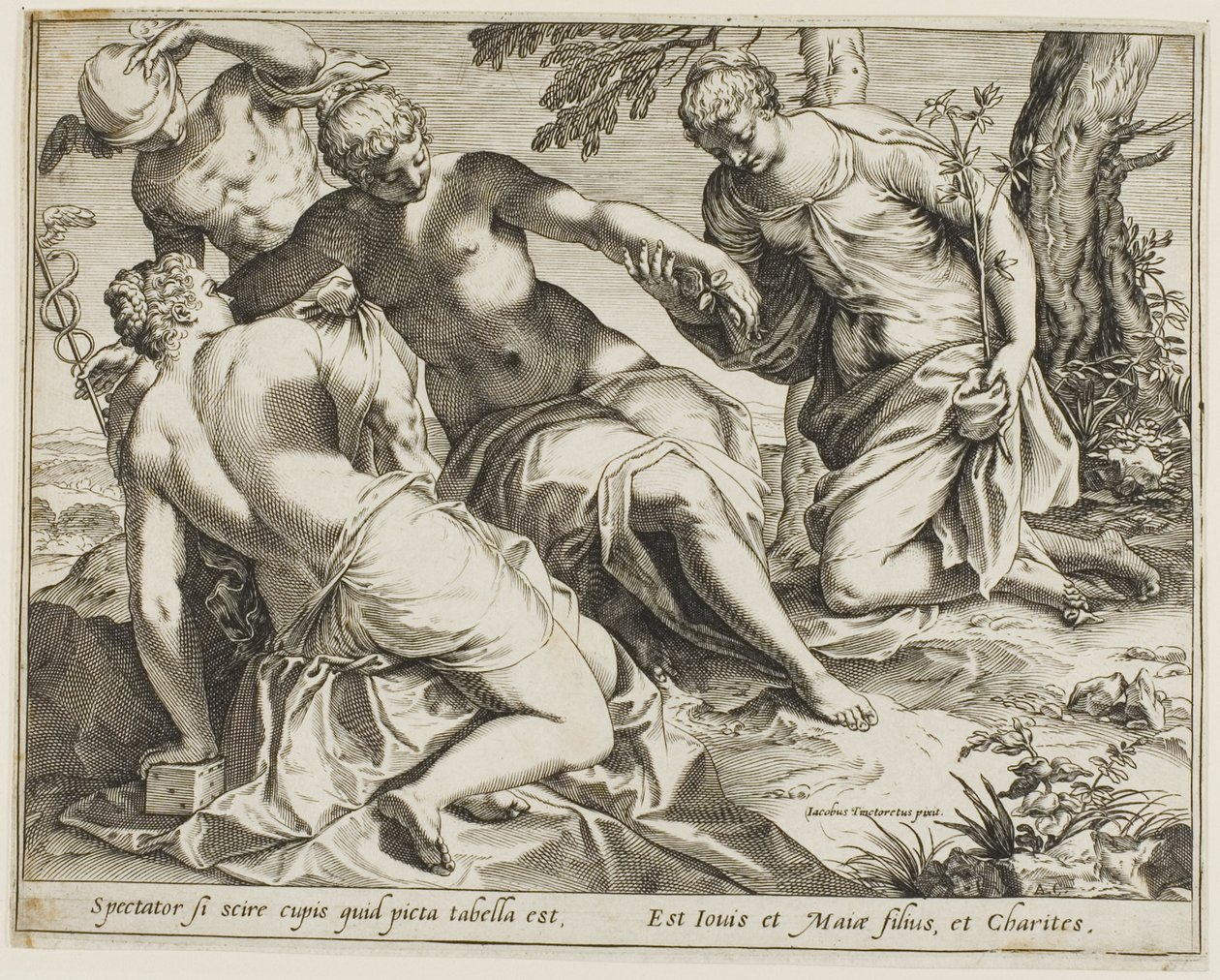Merkúr és a kegyelmek alkotó: Agostino Carracci